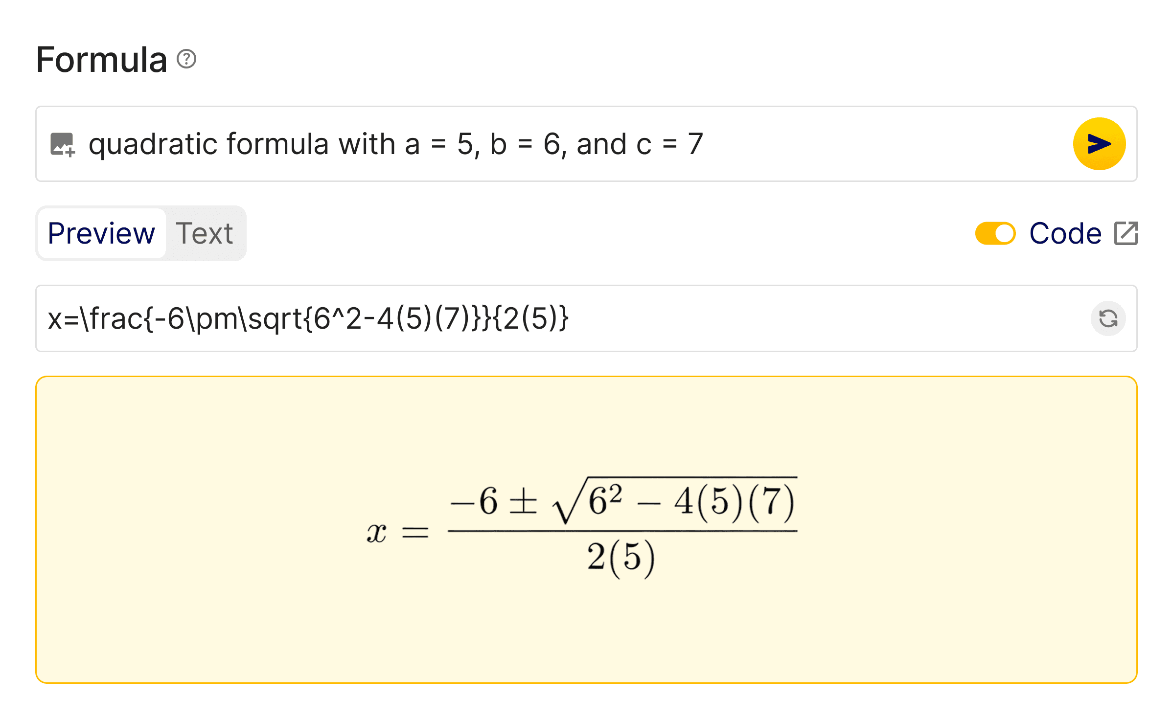 Ainstein STEM formula interface