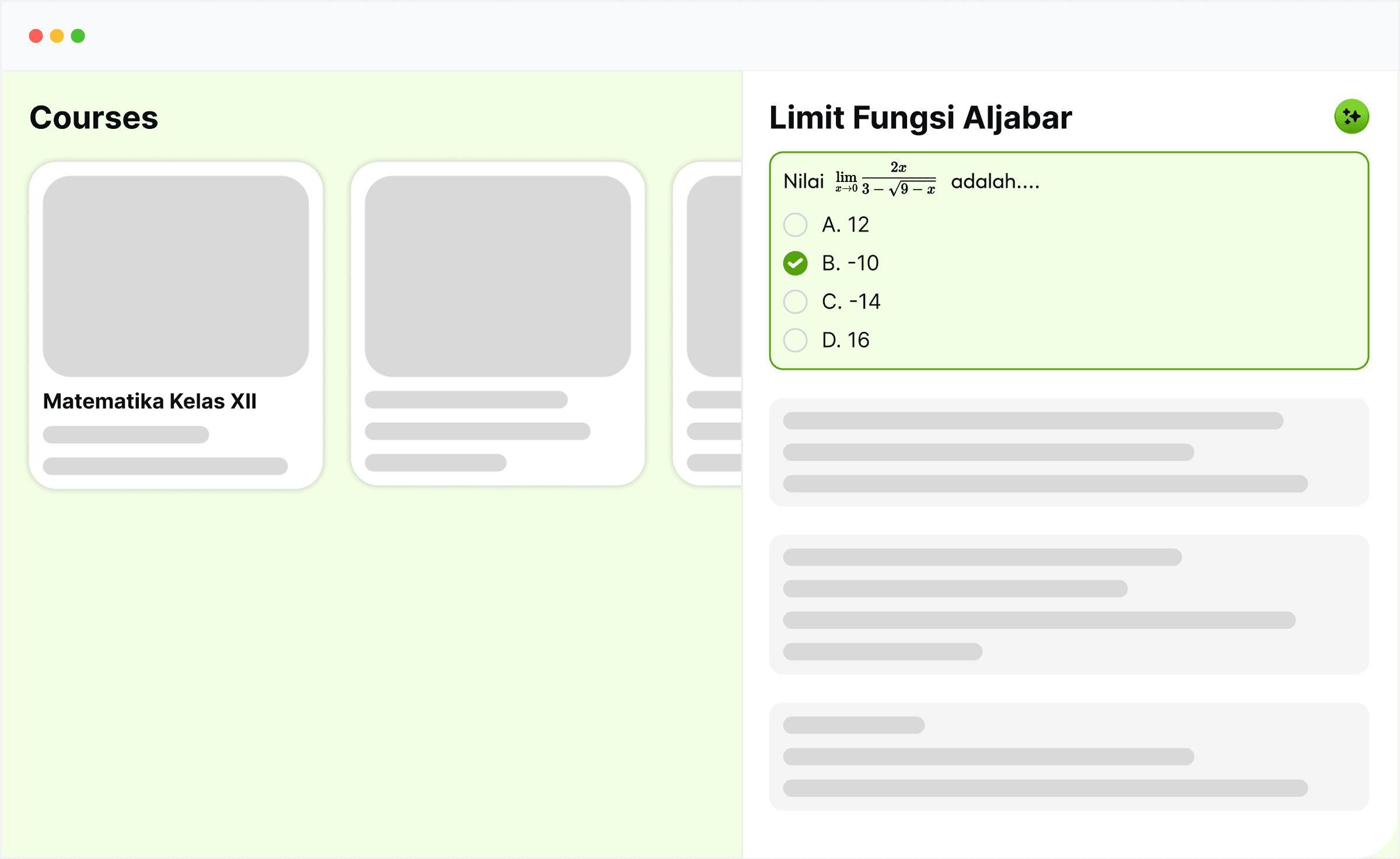 Ainstein teacher support interface